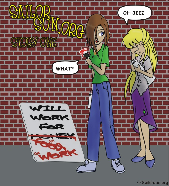 Story 1 Cover: Will work for work.